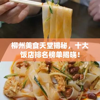 柳州美食天堂揭秘，十大饭店排名榜单揭晓！