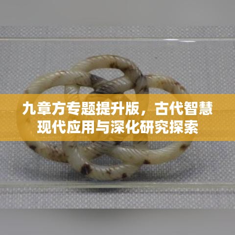 九章方专题提升版，古代智慧现代应用与深化研究探索