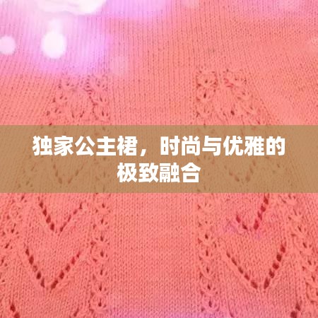 独家公主裙，时尚与优雅的极致融合